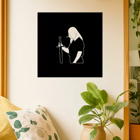 Geralt of Rivia Geralt Of Rivia Triss With Book Wall Art Framed