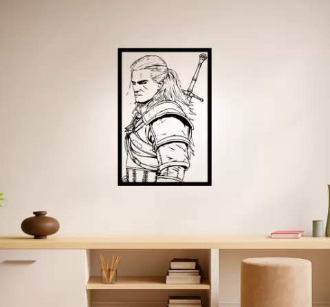 Geralt of Rivia Geralt Of Rivia Pavetta Wall Art Framed