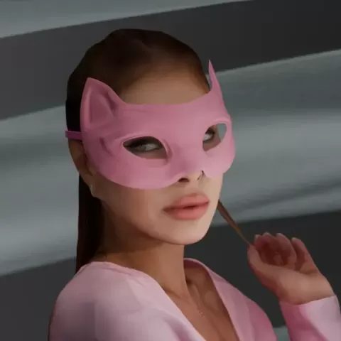 Cat Masquerade Mask