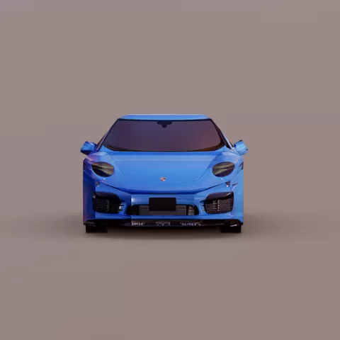 830 Tris Low poly Porsche Car