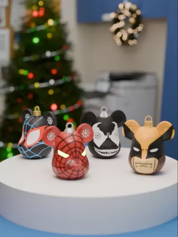 Marvel Christmas Ornaments Collection