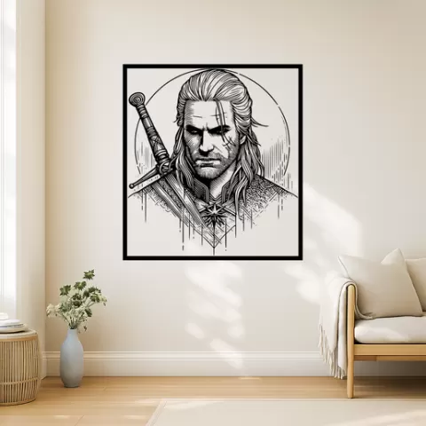 Geralt of Rivia Geralt Of Rivia Geralt Of Rivia Wall Art Framed