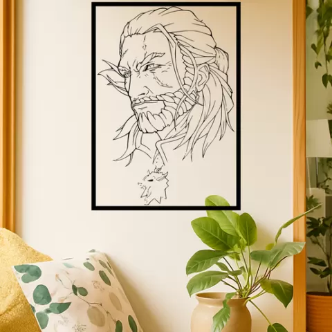 Geralt of Rivia Geralt Of Rivia Geralt Of Rivia Wall Art Framed