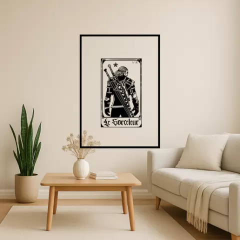 Geralt of Rivia Geralt Of Rivia Geralt In Forest Wall Art Framed