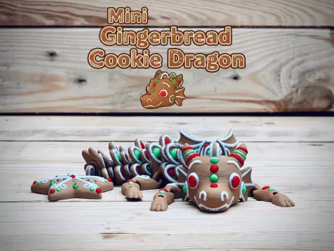 Mini Gingerbread Cookie Dragon