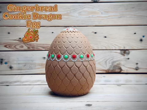 Gingerbread Cookie Dragon Egg