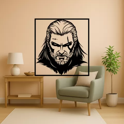 Geralt of Rivia Geralt Of Rivia Geralt In Forest Wall Art Framed