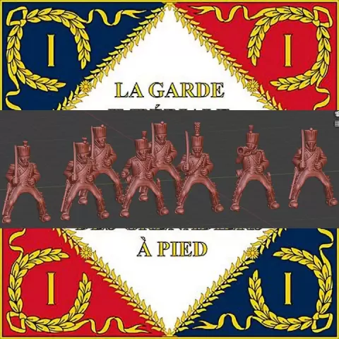 28mm Napoleonic French Chasseurs a chevall in campaign dress1807-12 by MC Miniatures