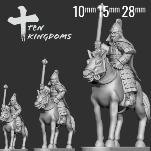 10mm, 15mm and 28mm Mongol Muqali Horse by Ten Kingdoms Miniatures
