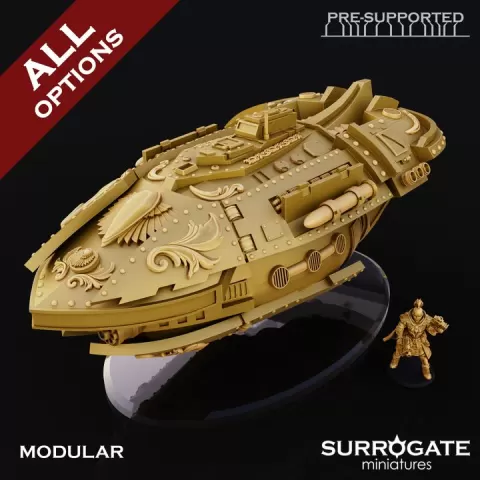 Tacitus Sororis Neptunius Grav Tank, Surrogate Miniatures June 2025 Vehicle Unit Release by Surrogate Miniatures