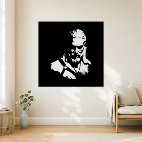 Geralt of Rivia Geralt Of Rivia Ciri With Hair Flowing Wall Art Framed