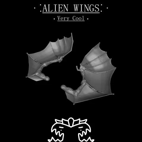 SpaceAlien Tyrant Wings by Aaron Hatcher