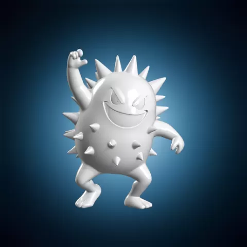 Dancing Gengar 3D Print Model