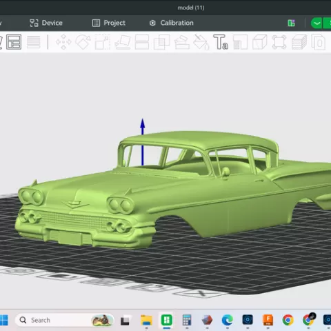 1958 Chevrolet Chevy Bel Air, Belair, 2dr hardtop,High detailed scale model, hollow shell body, rc , slot, drag, car, display, resin, fdm, print, stl