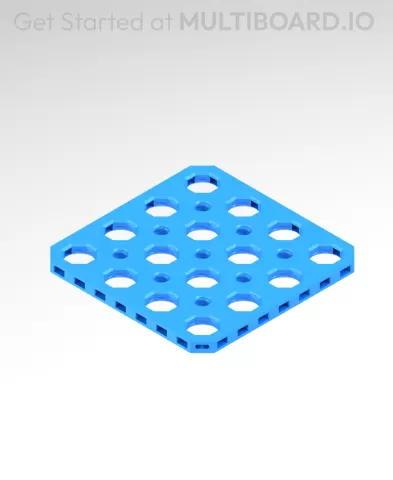 4x4 MU - Mid Hole, Small Thread MU - MultiBoard Plate