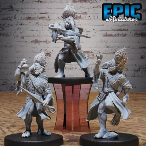 Stitch Doctor Set / Evil Plague Doctor / Masked Medic / Pestilence Warrior / Demonic Villager / Abyss Encounter by Epic-Miniatures