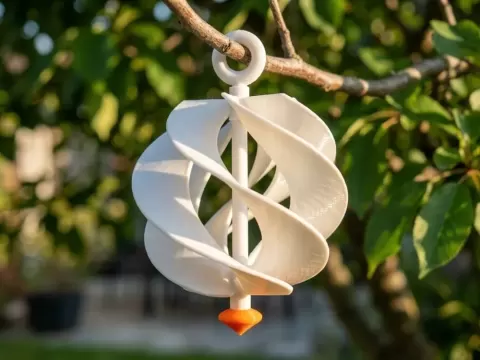 Mesmerizing Helical Wind Spinner | Kinetic Art