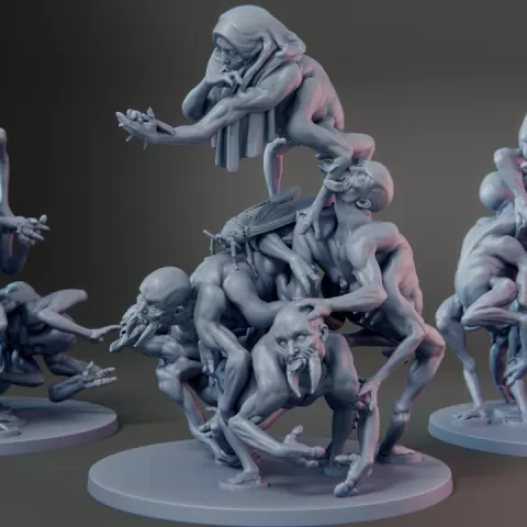 Pig Tick (D) - Children of the Fly Warband - Fly Thrall by Kongclave Miniatures