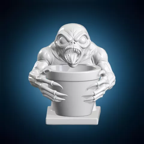 Demogorgon Planter Pot 3D Print Model