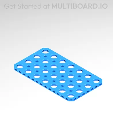4x7 MU - Mid Hole, Small Thread MU - MultiBoard Plate