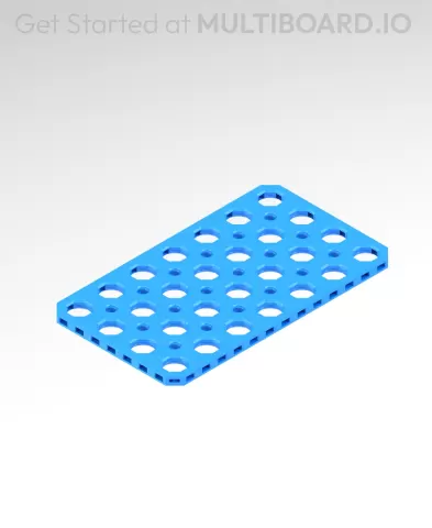 7x4 MU - Mid Hole, Small Thread MU - MultiBoard Plate