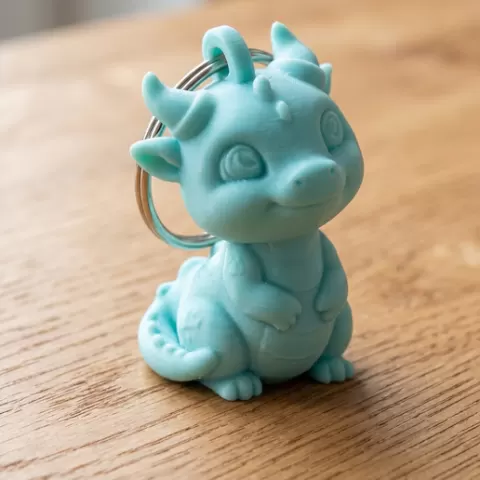 Chibi Dragon Keychain Buddy 🐉✨