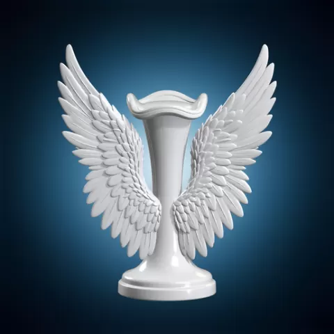 Winged Pedestal Stand Trophy Display Base 3D Print Model