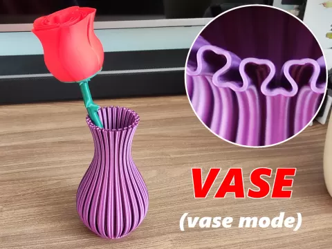 Vase - small heart wall