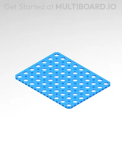 7x9 MU - Mid Hole, Small Thread MU - MultiBoard Plate