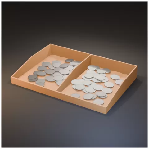 Coin Tray for Philippine Jeepney Drivers (160mm x 110mm x 21.60mm) (3MF, STL)