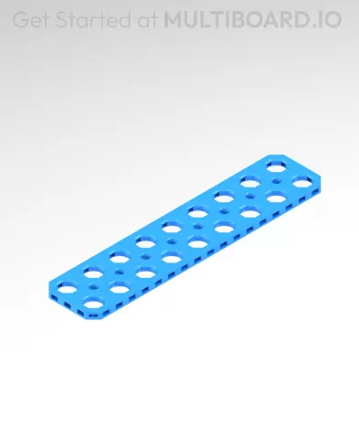 9x2 MU - Mid Hole, Small Thread MU - MultiBoard Plate