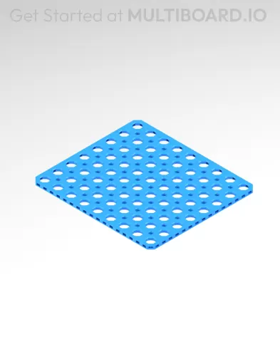 8x9 MU - Mid Hole, Small Thread MU - MultiBoard Plate