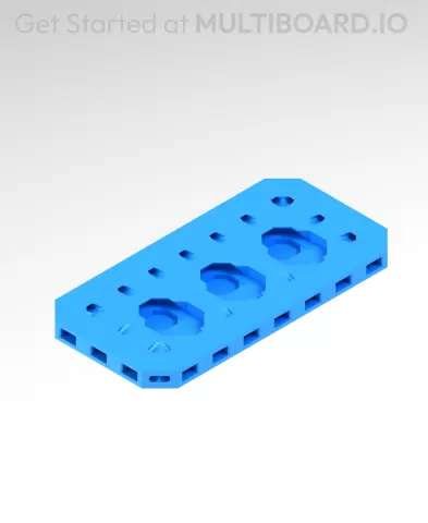 4x2 MU - Point Hole MU - MultiBoard Plate