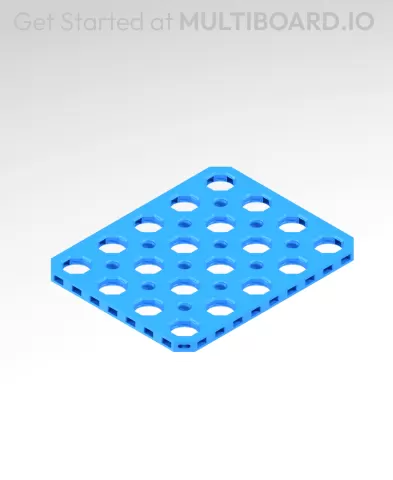 5x4 MU - Mid Hole, Small Thread MU - MultiBoard Plate