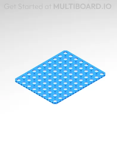 10x8 MU - Mid Hole, Small Thread MU - MultiBoard Plate