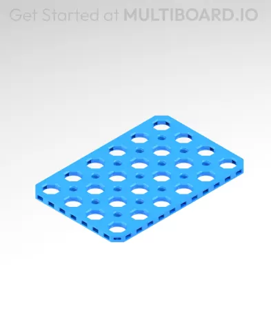 6x4 MU - Mid Hole, Small Thread MU - MultiBoard Plate
