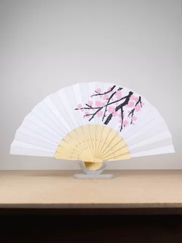 Folding Cherry Blossom Fan (Large)