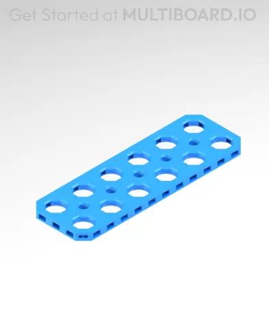 6x2 MU - Mid Hole, Small Thread MU - MultiBoard Plate