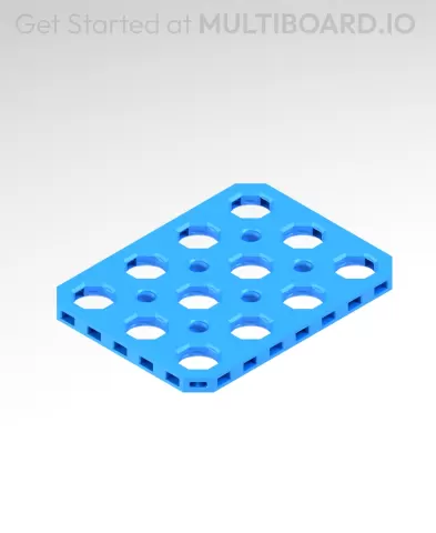 4x3 MU - Mid Hole, Small Thread MU - MultiBoard Plate