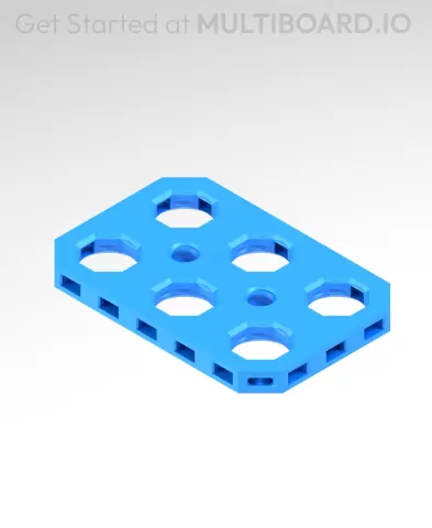 2x3 MU - Mid Hole, Small Thread MU - MultiBoard Plate