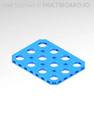 3x4 MU - Mid Hole, Small Thread MU - MultiBoard Plate