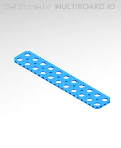 2x11 MU - Mid Hole, Small Thread MU - MultiBoard Plate