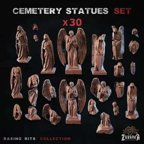 Cemetery statues - Basing Bits by Zabavka Workshop