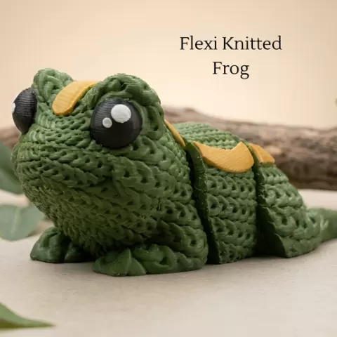 Flexi knitted Frog