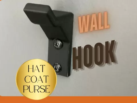 Wall mount for hats, coats, purses. Strong andeasy