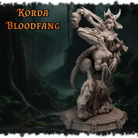 Korda from Ladies of the Wild Hunt by Black Bird Miniatures