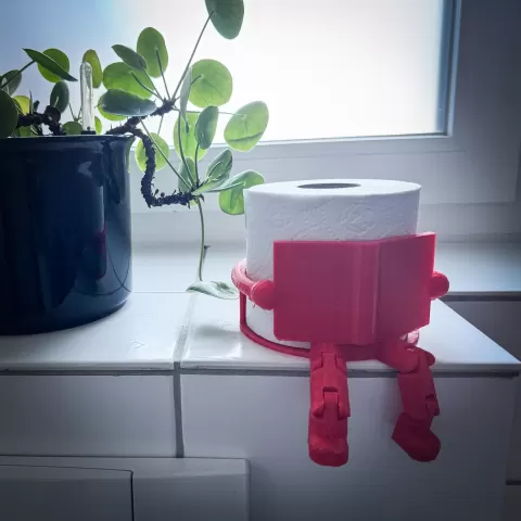 Toilet paper roll holder gnome buddy gift - Toilettenpapier Toilettenmännchen Klorolle Geschenk