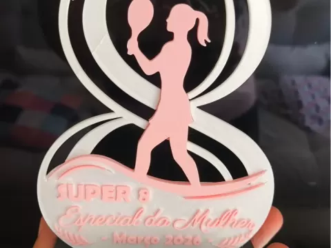 TROFEU BEACH TENNIS ESPECIAL DIA DA MULHER