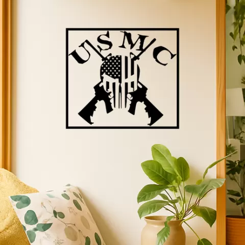 Rambo Usmc Sergeant Stripes Wall Art Framed