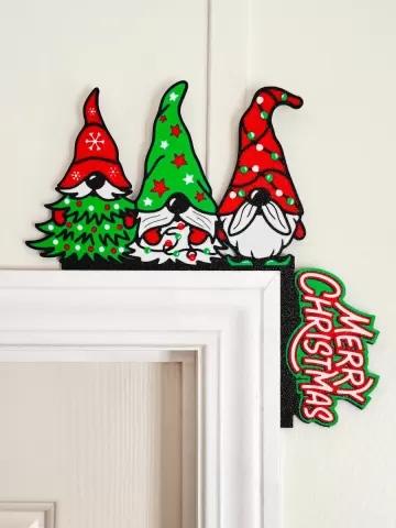 3D Printed Christmas Holiday Door Corner Decor Holiday Gnome Decor Christmas Home Decor 3mf File
